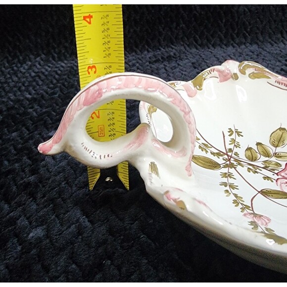 Vintage Homeco Porcelain Shell Trinket Dish |  Vanity Decor | Italy | 1980s - Picture 12 of 12